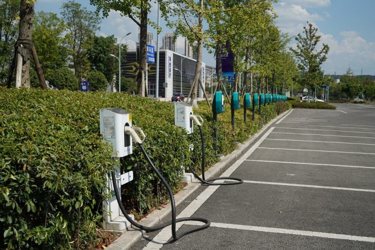 borne de recharge pour centre commercial